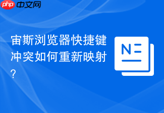 宙斯浏览器快捷键冲突如何重新映射?