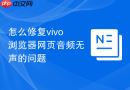 怎么修复vivo浏览器网页音频无声的问题