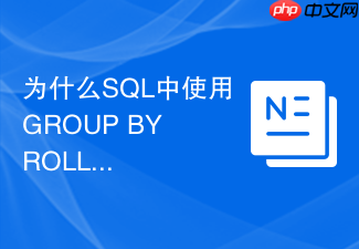 为什么sql中使用group by rollup会导致性能急剧下降?