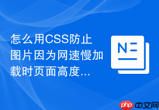 怎么用css防止图片因为网速慢加载时页面高度抖动?
