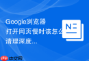 Google浏览器打开网页慢时该怎么清理深度缓存？