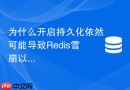 为什么开启持久化依然可能导致redis雪崩以及如何优化配置?