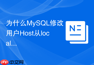 为什么mysql修改用户host从localhost变为百分号后密码会失效