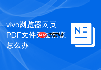 vivo浏览器网页pdf文件无法预览怎么办