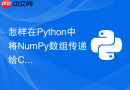 怎样在python中将numpy数组传递给c/c++动态链接库