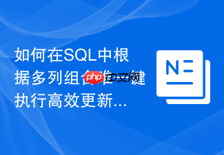 如何在sql中根据多列组合唯一键执行高效更新
