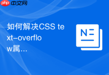 如何解决CSS text-overflow属性在IE浏览器不显示省略号？