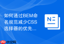 如何通过bem命名规范减少css选择器的优先级冲突?