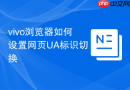 vivo浏览器如何设置网页ua标识切换