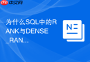 为什么SQL中的RANK与DENSE_RANK排序结果不同