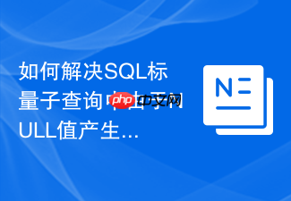 如何解决sql标量子查询中由于null值产生的计算偏差