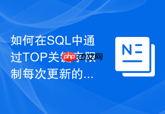 如何在sql中通过top关键字限制每次更新的记录数