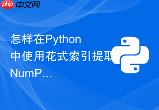怎样在python中使用花式索引提取numpy特定元素
