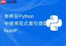 怎样在python中使用花式索引提取numpy特定元素