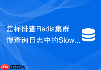 怎样排查redis集群慢查询日志中的slowlog高频指令