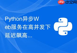 python异步web服务在高并发下延迟飙高该怎么排查?