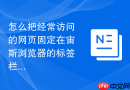 怎么把经常访问的网页固定在宙斯浏览器的标签栏上？