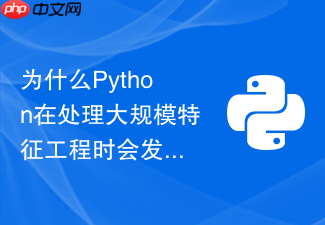 为什么python在处理大规模特征工程时会发生内存溢出?