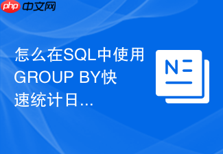 怎么在sql中使用group by快速统计日活dau和月活mau?
