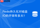 redis持久化对磁盘io的开销有多大？