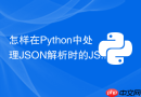 怎样在python中处理json解析时的jsondecodeerror