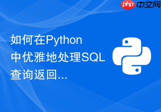 如何在python中优雅地处理sql查询返回的none值并转化为默认值？