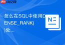怎么在SQL中使用DENSE_RANK()处理并列排名？