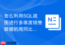 怎么利用SQL视图进行多维度销售数据的周同比分析？