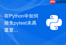 在Python中如何避免pytest夹具重复初始化消耗