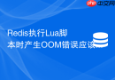 Redis执行Lua脚本时产生OOM错误应该怎么排查？
