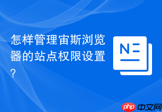 怎样管理宙斯浏览器的站点权限设置?
