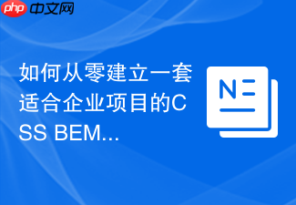 如何从零建立一套适合企业项目的css bem命名规范?