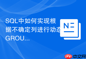 sql中如何实现根据不确定列进行动态group by分组?