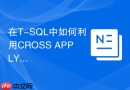 在T-SQL中如何利用CROSS APPLY替代低效的LEFT JOIN