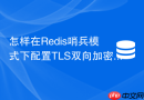 怎样在Redis哨兵模式下配置TLS双向加密认证
