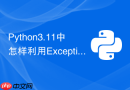 python3.11中怎样利用exceptiongroup捕获并处理多重异常?