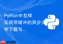python中怎样实现带缓冲的异步文件下载与写入?