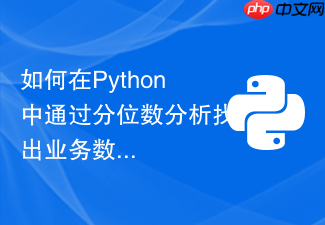 如何在python中通过分位数分析找出业务数据中最具价值的top10百分位?