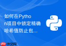 如何在Python项目中锁定精确哈希值防止包被篡改