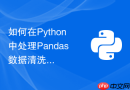 如何在python中处理pandas数据清洗时的类型转换异常