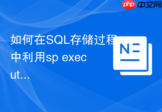如何在sql存储过程中利用sp executesql实现参数化查询