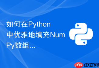 如何在python中优雅地填充numpy数组中的缺失数据