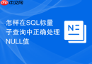 怎样在sql标量子查询中正确处理null值