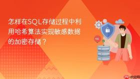 怎样在sql存储过程中利用哈希算法实现敏感数据的加密存储?