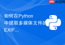 如何在python中提取多媒体文件的exif元数据信息?
