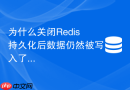 为什么关闭Redis持久化后数据仍然被写入了磁盘