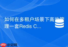 如何在多租户场景下高效管理一套Redis Cluster集群