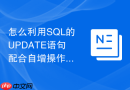 怎么利用sql的update语句配合自增操作实现计数器功能?