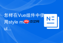 怎样在Vue组件中使用style module引入CSS模块
