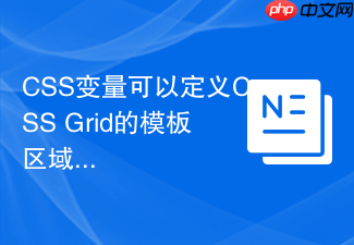 css变量可以定义css grid的模板区域吗？